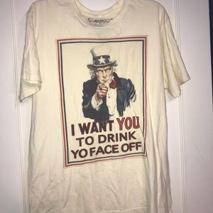 Cream Uncle Sam shirt